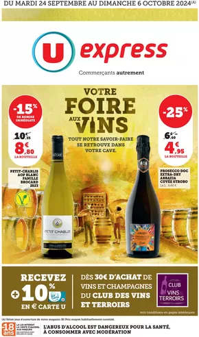 Catalogue U Express à Douvaine | Foire aux Vins d'Automne | 24/09/2024 - 06/10/2024