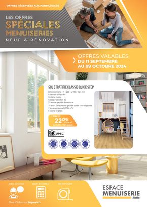 Promos de Bricolage à Saint-Dié-des-Vosges | Les off res Spéciales Menuiseries NEUF & RÉNOVATION sur BigMat | 19/09/2024 - 09/10/2024