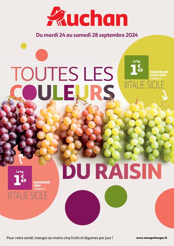 Toutes les couleurs du RAISIN !