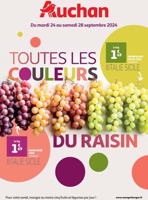 Catalogue Auchan Hypermarché | Toutes les couleurs du RAISIN ! | 20/09/2024 - 28/09/2024