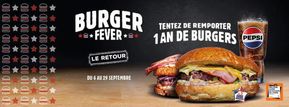 Promos de Restaurants à Gidy | Burger Fever sur La Boucherie | 19/09/2024 - 29/09/2024