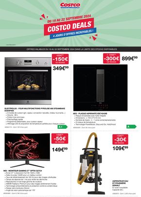 Promos de Discount Alimentaire à Le Plessis-Robinson | COSTCO DEALS sur Costco | 20/09/2024 - 22/09/2024