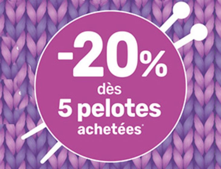 Catalogue Mondial Tissus à Osny | -20 % dès 5 pelotes achetées | 20/09/2024 - 19/10/2024