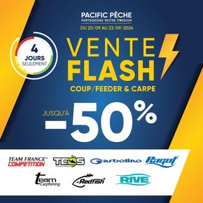 Promos de Sport à Chambray-lès-Tours | Jusqu'à -50 % sur une sélection de grandes marques En magasin et sur le web ! sur Pacific Pêche | 20/09/2024 - 23/09/2024