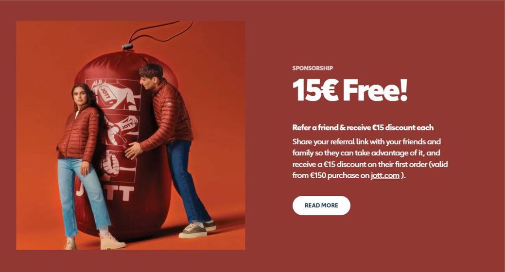 Refer a friend & receive €15 discount each