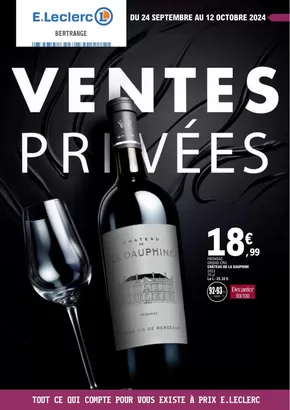 Promos de Supermarchés à Rivière-Salée | 24M392C03LU sur E.Leclerc | 24/09/2024 - 12/10/2024