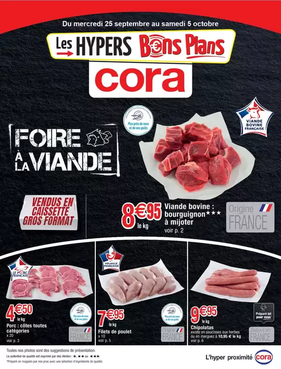 Catalogue Cora à Houdemont | Foire à la viande | 25/09/2024 - 05/10/2024