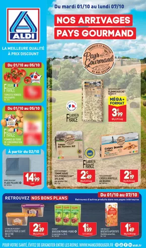 Promos de Discount Alimentaire à Valentigney | Nos arrivages pays gourmand sur Aldi | 01/10/2024 - 07/10/2024