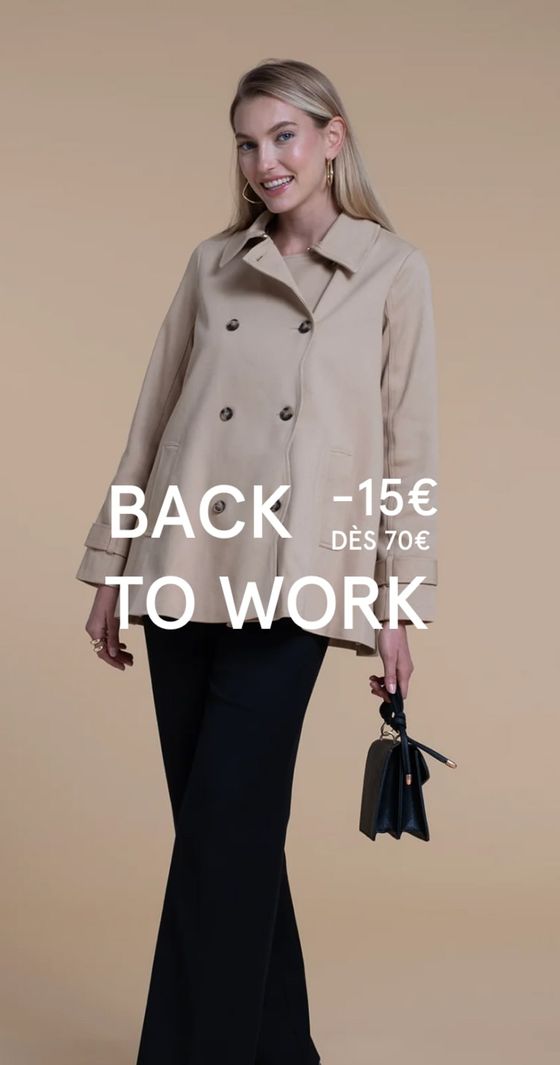 Back to work -15€ dès 70€