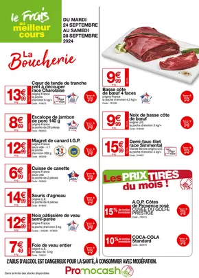 Catalogue Promocash à Saint-Clément (Yonne) | La boucherie | 24/09/2024 - 28/09/2024