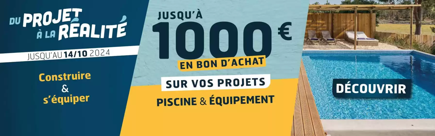 Catalogue Cash Piscines à Buchelay | Configurateur de piscine enterrée : votre piscine sur mesure ! | 24/09/2024 - 14/10/2024