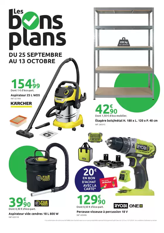 Catalogue Mr Bricolage à Saint-Pierre (La Réunion) | Les bons plans | 25/09/2024 - 13/10/2024