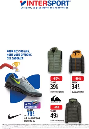 Catalogue Intersport à Les Orres | POUR NOS 100 ANS, NOUS VOUS OFFRONS DES CADEAUX ! | 25/09/2024 - 06/10/2024