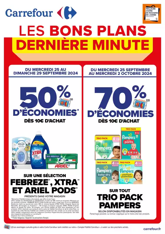 Catalogue Carrefour Market à Monaco | LES BONS PLANS DE DERNIERE MINUTE | 25/09/2024 - 13/10/2024