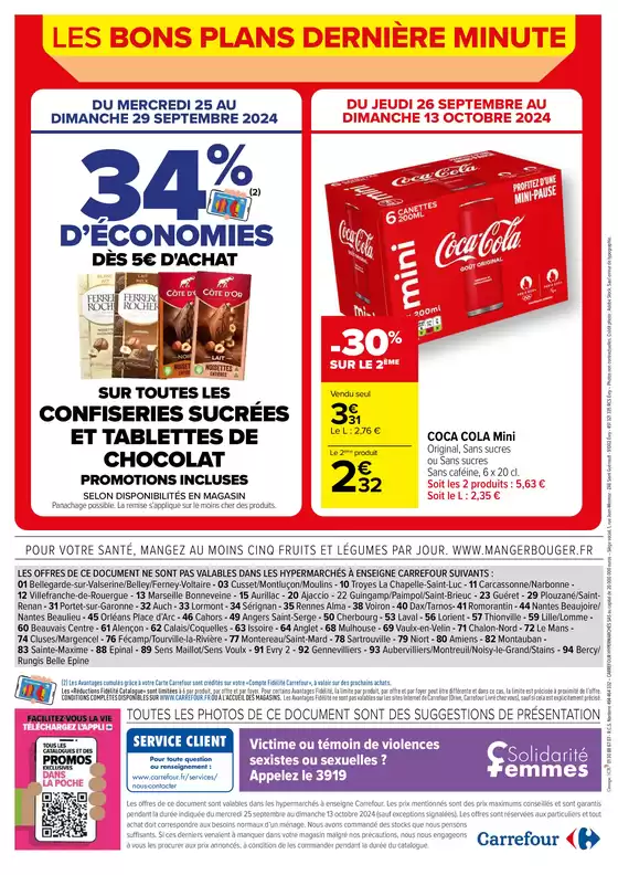 Catalogue Carrefour Market à Monaco | LES BONS PLANS DE DERNIERE MINUTE | 25/09/2024 - 13/10/2024