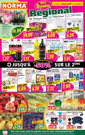 Promos de Discount Alimentaire à Valentigney | Vins du mois d‘octobre sur Norma | 02/10/2024 - 08/10/2024