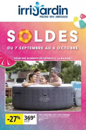 Promos de Jardineries et Animaleries à Lacapelle-Marival | Pour des moments de détente à la maison ! sur Irrijardin | 25/09/2024 - 04/10/2024