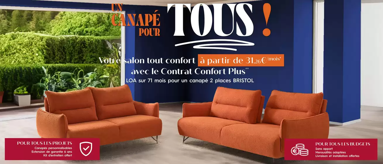 Catalogue Tousalon | Une nouvelle façon de financer votre canapé | 25/09/2024 - 12/10/2024