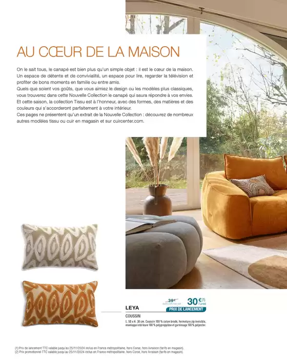 Catalogue Cuir Center à Poitiers | PRIX DE LANCEMENT EXCEPTIONNELS | 25/09/2024 - 25/11/2024