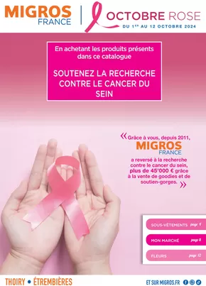 Catalogue Migros France à Chessenaz | Octobre Rose | 01/10/2024 - 12/10/2024