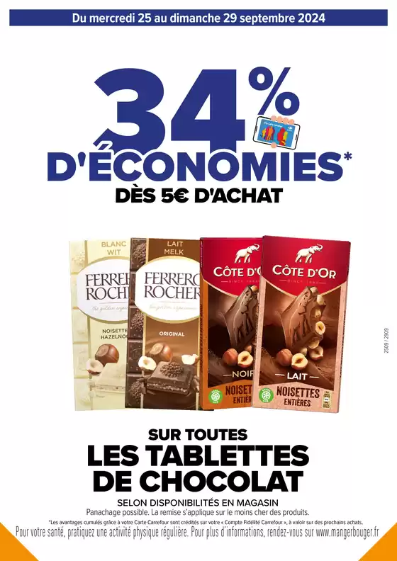 34% D’ECONOMIES DÈS 5€ D’ACHAT