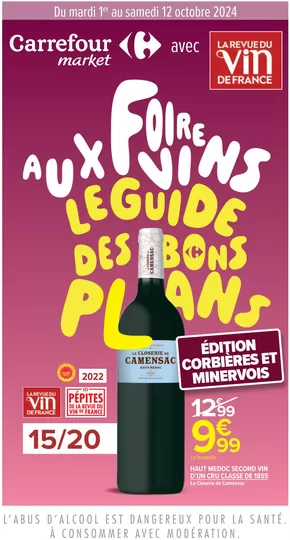 Catalogue Carrefour Drive à Vassy | FOIRE AUX VINS, LE GUIDE DES BONS PLANS | 01/10/2024 - 12/10/2024