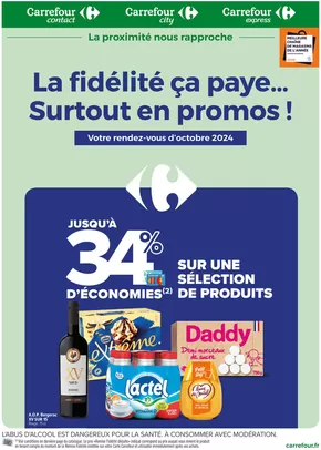 Catalogue Carrefour Drive à Vassy | LA FIDÉLITÉ, CA PAYE... SURTOUT EN PROMO EN OCTOBRE ! | 01/10/2024 - 31/10/2024