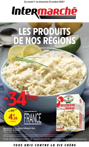 Promos de Supermarchés à Entraygues-sur-Truyère | CAHIERS REGIONS ANNIVERSAIRE 2 sur Intermarché | 01/10/2024 - 13/10/2024