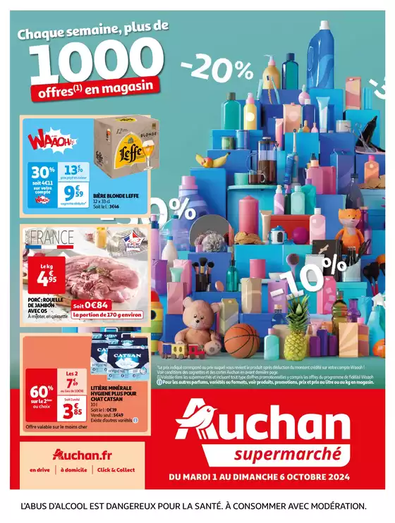 Catalogue Auchan Supermarché à Morestel | Cette semaine, plus de 1000 offres dans votre super  | 01/10/2024 - 06/10/2024