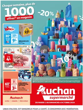 Catalogue Auchan Supermarché à Bressieux | Cette semaine, plus de 1000 offres dans votre super  | 01/10/2024 - 06/10/2024