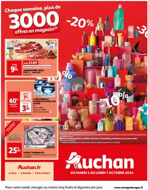 Catalogue Auchan Hypermarché à Dagny-Lambercy | Cette semaine, plus de 3000 offres en magasin | 01/10/2024 - 07/10/2024