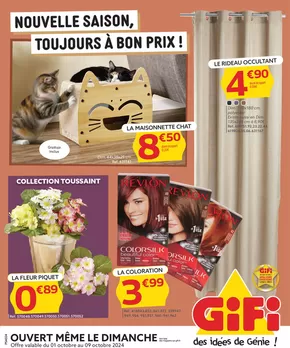 Catalogue Gifi à Lagardiolle | Nouvelle saison, toujours à bon prix ! | 01/10/2024 - 13/10/2024