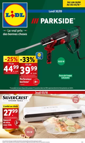 Catalogue Lidl à Rougemontot | Découvrez l'ensemble de nos produits brico, cuisine et mode toujours à des prix réduits | 30/09/2024 - 03/10/2024