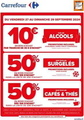 Catalogue Carrefour Contact à Saint-Sauveur-de-Montagut | LES OPERATIONS BONS D’ACHAT DE VOTRE WEEK-END | 27/09/2024 - 29/09/2024