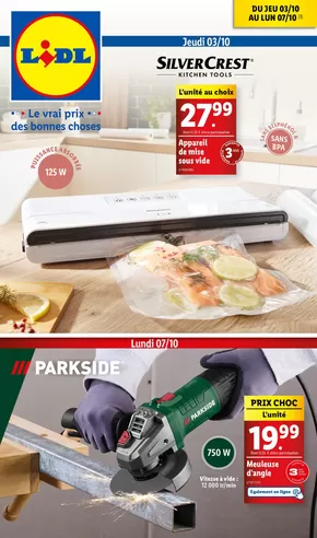 Catalogue Lidl à Nastringues | Consultez dès à présent notre catalogue de la semaine et profitez des produits à prix Lidl ! | 03/10/2024 - 07/10/2024