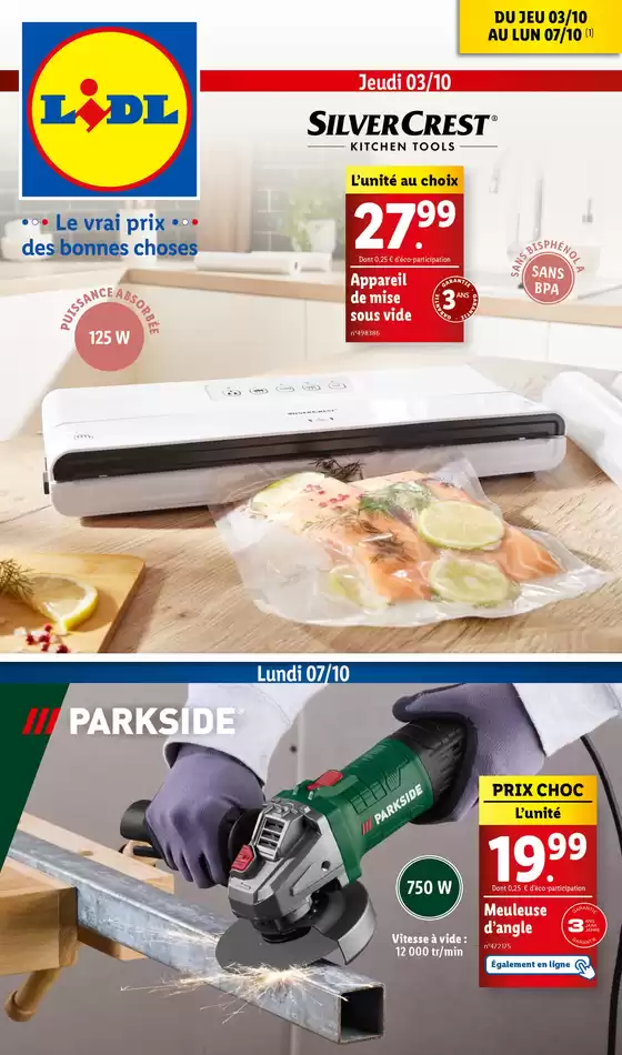 Consultez dès à présent notre catalogue de la semaine et profitez des produits à prix Lidl !