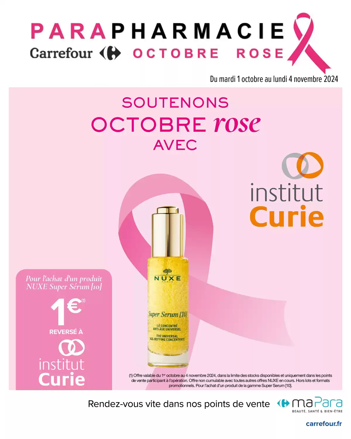 Catalogue PARAPHARMACIE OCTOBRE, page 00001