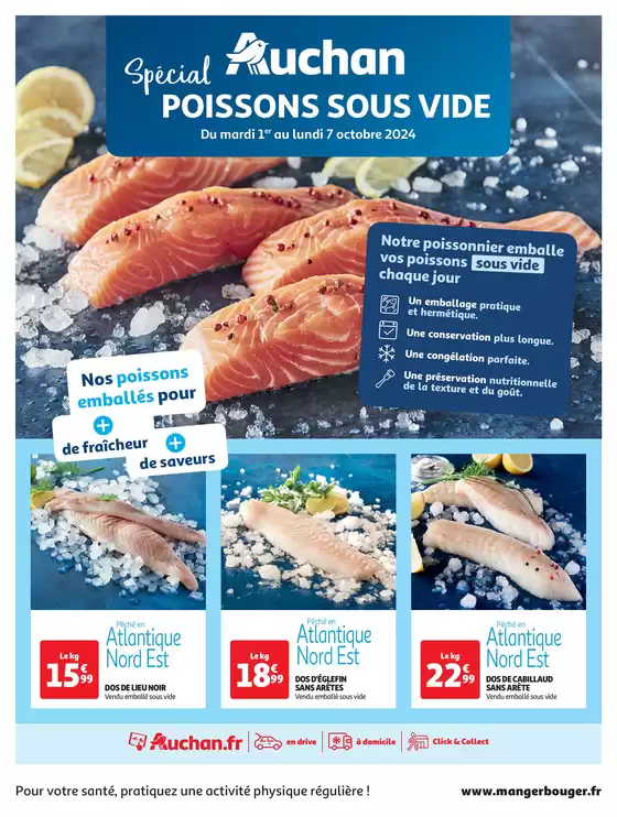 Poissons sous vide Hypermarché