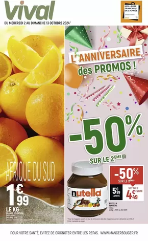 Catalogue Vival à Seix | L'Anniversaire des promos ! | 02/10/2024 - 13/10/2024