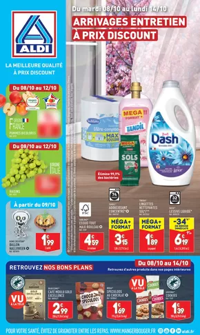 Promos de Discount Alimentaire à Rouillac (Charente) | Retrouvez nos bon plans sur Aldi | 08/10/2024 - 14/10/2024