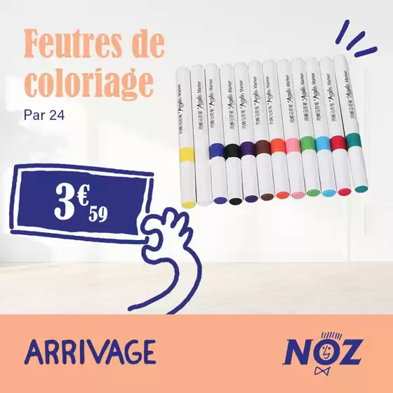 Catalogue Noz à Gisors | Feutres de coloriage | 30/09/2024 - 06/10/2024