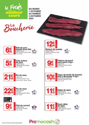 Catalogue Promocash à Lannion | Le frais au meilleur cours | 01/10/2024 - 05/10/2024