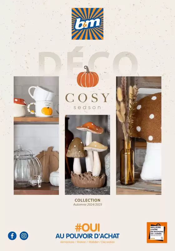 Catalogue B&M à Liévin | Déco - Cosy Season | 04/10/2024 - 18/10/2024