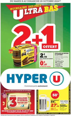 Catalogue Hyper U à Vellechevreux-et-Courbenans | Quinzaine Commerçante | 08/10/2024 - 20/10/2024