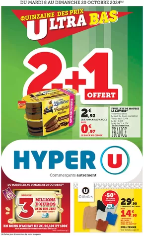 Catalogue Hyper U à Tracy-sur-Mer | Quinzaine Commerçante | 08/10/2024 - 20/10/2024