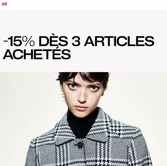 Catalogue H&M à Nantes | -15% DÈS 3 ARTICLES ACHETÉS  | 01/10/2024 - 22/10/2024