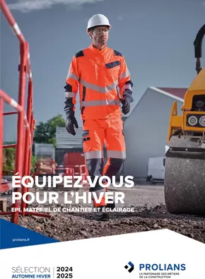 Promos de Services à Oullins | Équipez-vous pour l'hiver automne-hiver 2024-25 sur Prolians | 02/10/2024 - 31/03/2025