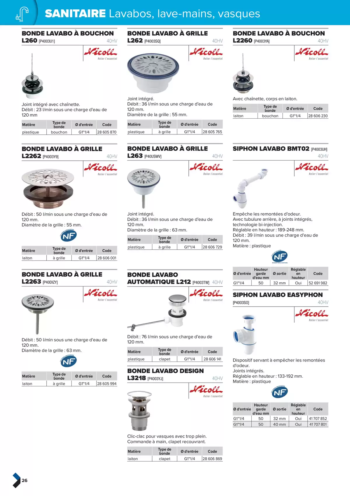Catalogue Catalogue génie climatique & sanitaire | Édition 2024-2025, page 00026