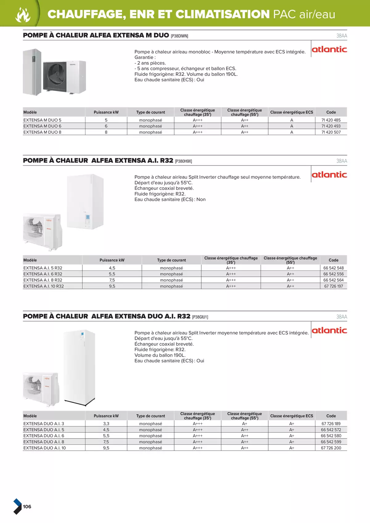 Catalogue Catalogue génie climatique & sanitaire | Édition 2024-2025, page 00106