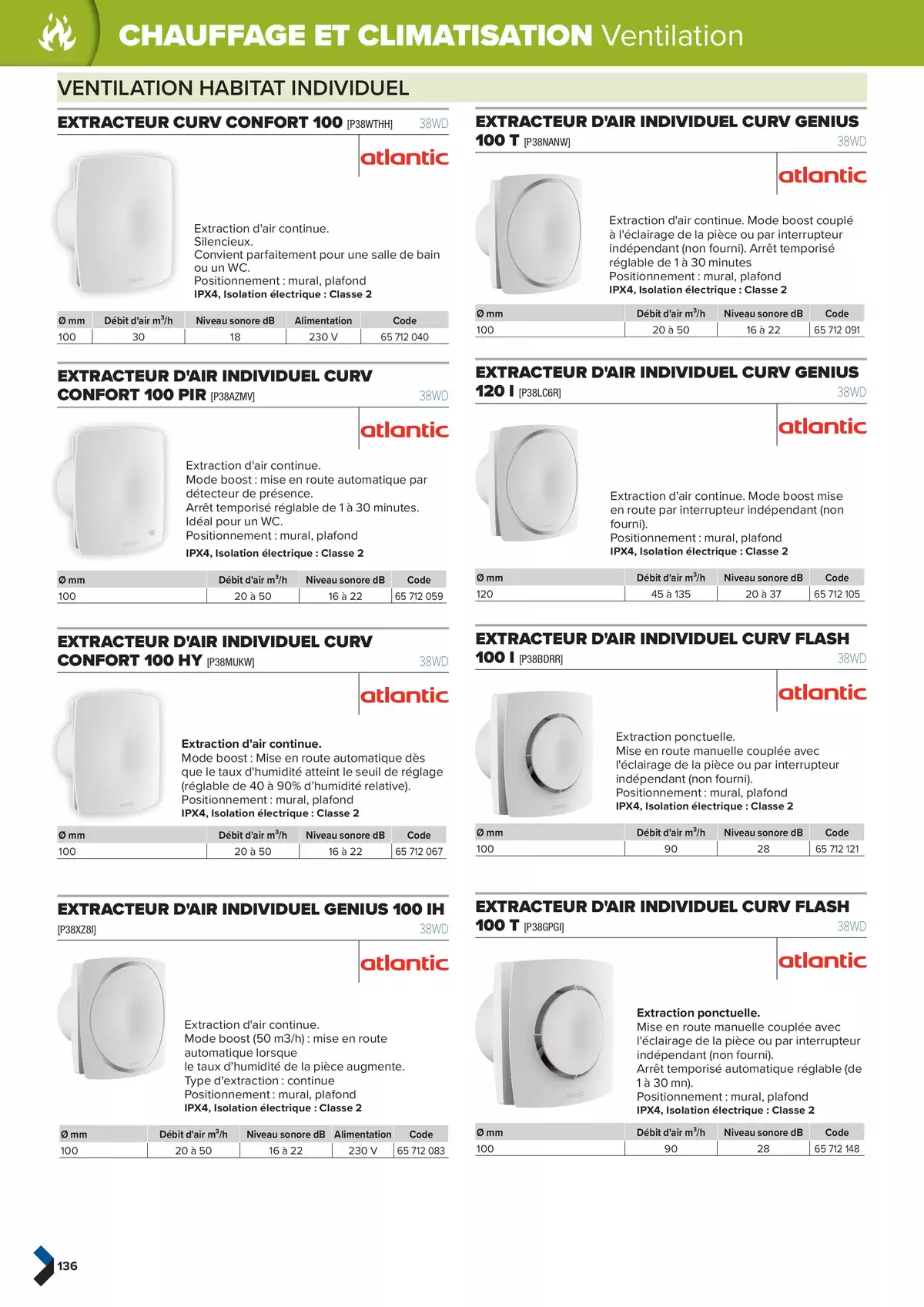 Catalogue Catalogue génie climatique & sanitaire | Édition 2024-2025, page 00136